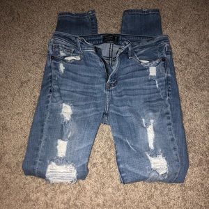 Distressed Abercrombie Jeans